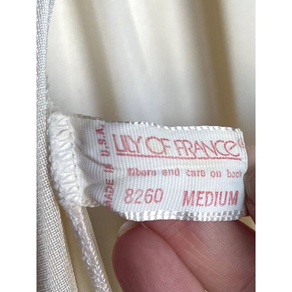 Vintage Lily of France Two Piece Nightgown Set Long Dress and Robe with Lace - Picture 9 of 12